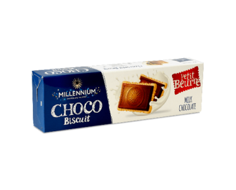 Шоколад молочний Millennium Choco Biscuit з печивом