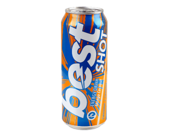 Напій енергетичний Best Shot Mango Coconut безалкогольний з/б (0,5л)