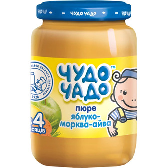 Пюре Чудо-Чадо Яблуко, морква і айва, 170 г