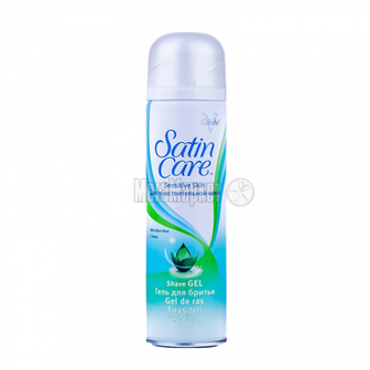 Гель для гоління Gillette Satin Care Aloe Vera Чутлива Шкіра, 200 мл