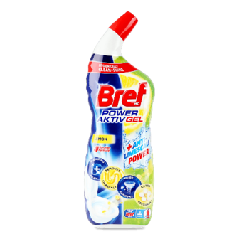 Засіб для чищення унітазу Bref Power Aktiv Gel Lemon 700мл (700мл)