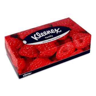 Серветки паперові Kleenex Family в коробці 150шт