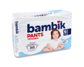 Підгузки-трусики Bambik 6 (15+ кг) 30шт