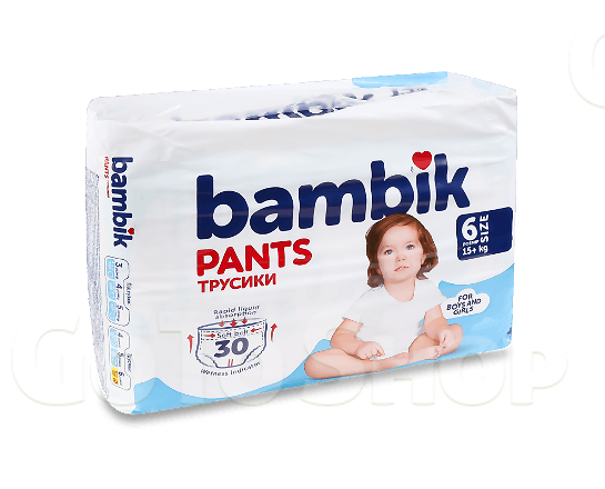 Підгузки-трусики Bambik 6 (15+ кг) 30шт