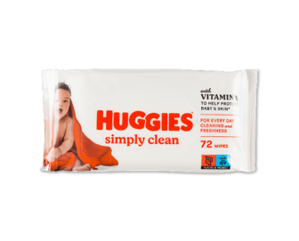 Серветки вологі дитячі Huggies Simply clean 72шт