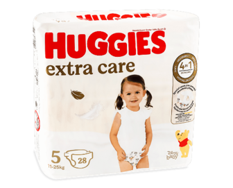 Підгузки Huggies Extra Care 5 (11-25 кг) 28шт