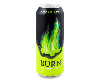 Напій енергетичний Burn Apple Kivi безалкогольний (0,5л)