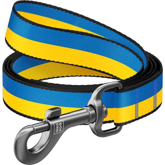 Повідець з нейлону, малюнок "Colors of freedom", розмір M, Ш 20 мм, Д 122 cм