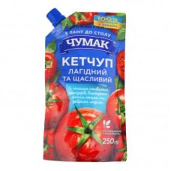 КЕТЧУП ЛАГІДНИЙ 250Г ЧУМАК