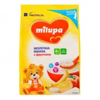 КАША МОЛОЧНА МІЛУПА МАННА ВІД 6 МІСЯЦІВ 210Г НУТРИЦІЯ