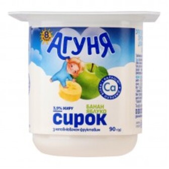 Сирок Банан/Яблуко 3.9% Ст 90Г Агуня