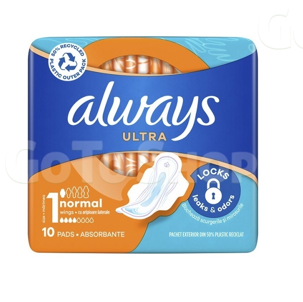 Прокладки 10 шт Always Ultra Normal 