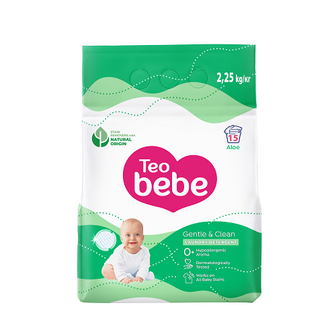 Порошок пральний синт. 2,25 кг Тео Bebe New Aloe Gentle & Clean для прання дитячих речей м/уп 