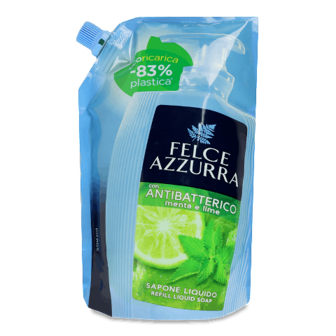 Мило рідке Felce Azzurra Antibacterico Mint&Lime 500мл