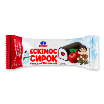 Сирок глазурований Рудь Ескімос з нап вишня черешня 23% 36г