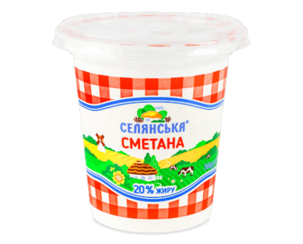 Сметана «Селянська» 20% (300г)