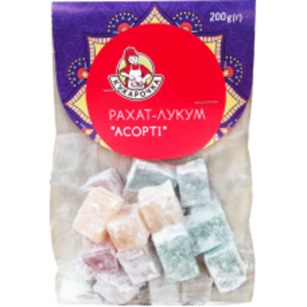 РАХАТ-ЛУКУМ АСОРТІ 200Г КУХАРОЧКА