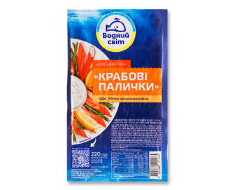 Палички крабові «Водный мир» охолоджені 220г