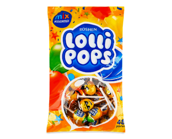 Карамель Roshen Lolli Pops мікс коктейльний кг