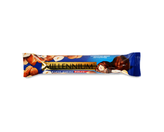 Шоколад молочний Millennium Golden Nut з цілим горіхом 40г