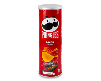 Чипси Pringles зі смаком бекону 165г