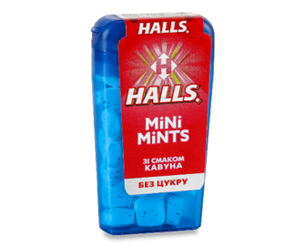 Льодяники Halls mini mints кавун