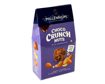 Цукерки Millennium Choco Crunch мигдаль-пластівці-рисові кульки