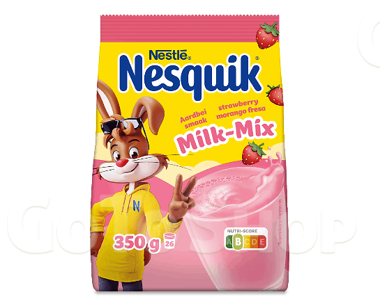 Суміш для напою Nesquik Milk-Mix зі смаком полуниці