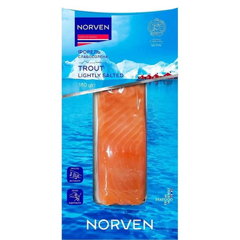 Форель Norven філе-шматочки 180 г