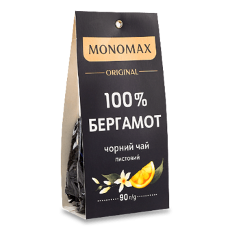 Чай чорний Monomax Original 100% бергамот листовий 90г (90г)