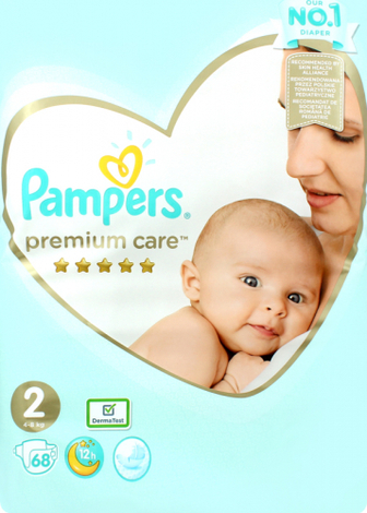 Підгузники Pampers Premium care 2 4-8кг 68шт.