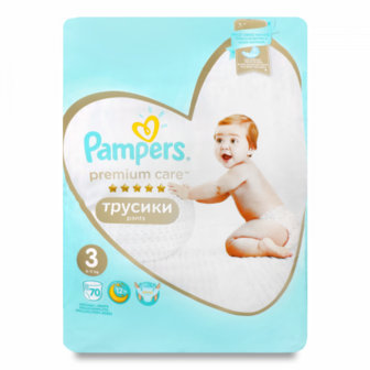 Підгузники-трусики Pampers Premium Care 70шт.