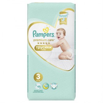 Памперси Pampers Premium care трусики 3 6-11кг 48шт