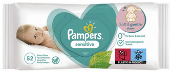Серветки Pampers дитячі Sensitive 52шт