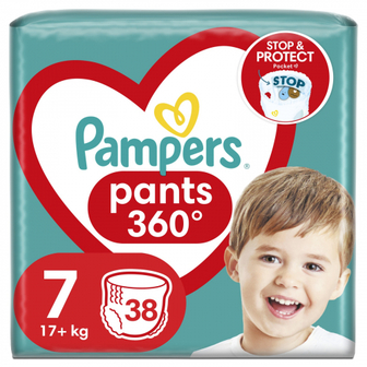 Підгузники Pampers pants трусики розмір 7 17+кг 38шт х6