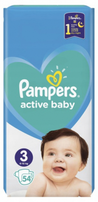 Підгузники-трусики Pampers Active Baby Midi 3 6-10 кг 54шт.