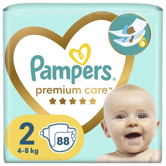 Підгузники Pampers Premium Care Mini 2 4-8кг 88шт.