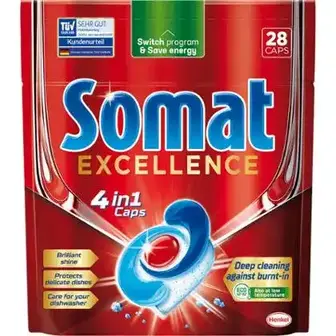 Капсули для миття посуду Somat Excellence 4in1 28 шт-Somat