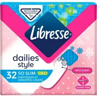 Щоденні прокладки Libresse Dailyfresh Normal Deo 32 шт-Libresse