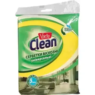 Серветки Varto Clean віскозні 5 шт-Varto Clean