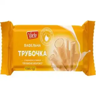 Вафельна трубочка Varto зі смаком пряженого молока 120 г-Varto