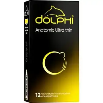 Презервативи Dolphi анатомічні надтонкі 12 шт-Dolphi