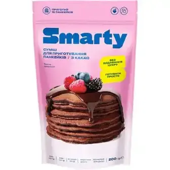 Суміш для приготування панкейків Smarty з какао 200 г-Smarty