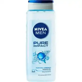 Гель для душу NIVEA Men Заряд чистоти з очисними мікрочастинками 500 мл-NIVEA