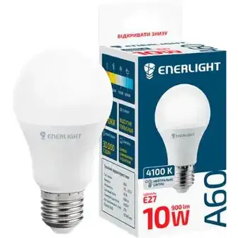 Світлодіодна лампа LED Enerlight LED A60 10W 4100K E27-Enerlight