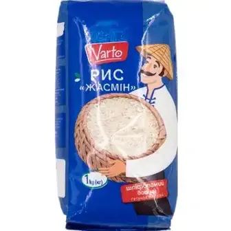 Рис Varto Жасмін шліфований довгозернистий 1 кг-Varto