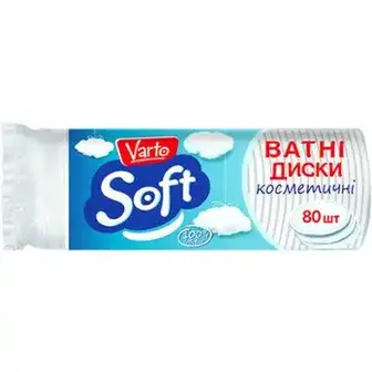 Ватні диски Varto Soft косметичні 80 шт.-Varto Soft