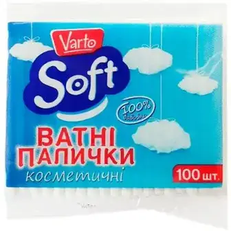 Ватні палички Varto Soft косметичні 100 шт.-Varto Soft