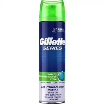 Гель для гоління Gillette Series Sensitive Skin Для чутливої ​​шкіри 200 мл-Gillette