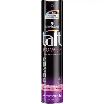 Лак для волосся Taft Power Ніжність кашеміру Мегафіксація 250 мл-Taft
